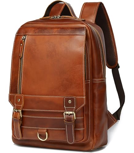 columbian leather rucksack backpack Kenneth Cole REACTION Colombian 16