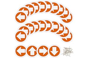 Amylove Reflective Trail Markers Bright Trail Signs Lightweight Glow Trail Arrows Markers for Tree Marking Reflector Camping 