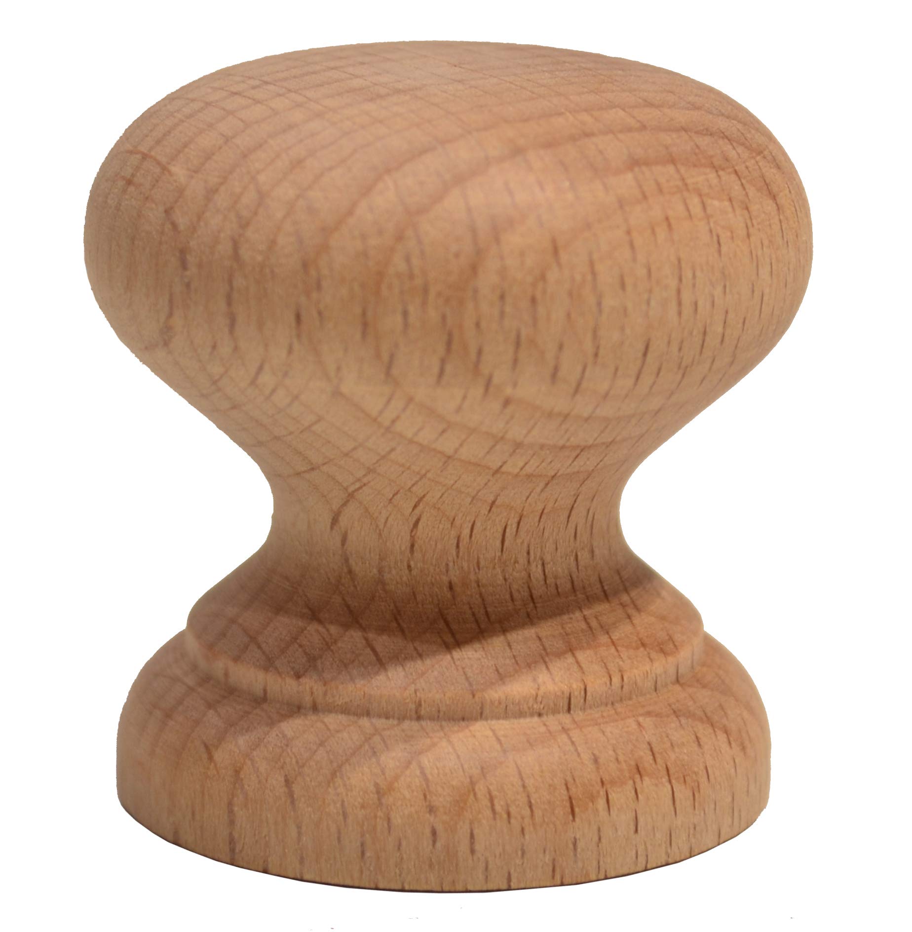 Centurion 45mm Wooden Cabinet Knobs (10 Pack) - Solid Unfinished Wood Drawer Knobs for Cabinets, Cupboards & Furniture - Smooth Sanded Round Pull Handles