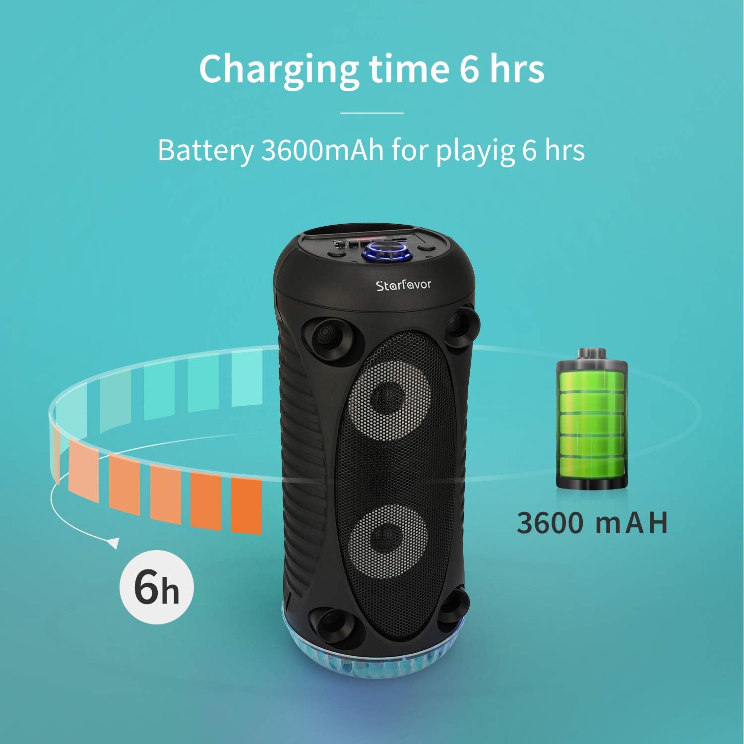 Cheap And Fashion Starfavor Portable Karaoke Machine Speaker With Microphone Rechargeable Wireless Pa System With Lights Remote Control Supports Tf Card Usb Aux In Skm 500 Musical Instruments Big Savings Www Cyprusivf Com