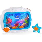Baby Toys, Sleep Soother Aquarium Musical Infant Toy, Tummy Time Toys &amp; Crib Toy, Sea Animal Sensory Dream Soother for Newborn 0-6 Months, with Light &amp; Soothing Sound for Crib &amp; Car Seat Travel (Blue)