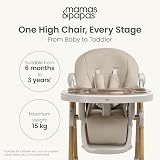 Mamas & Papas Snax Adjustable Highchair Truffle view 5