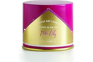 ILLUME Thai Lily Soy Candle, Vanity Tin, Pink, 11.8 oz.