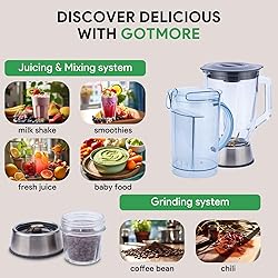GOTMORE Juicer Machine, Blender & Grinder Combo 3