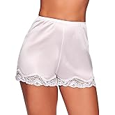 Ilusion Women's Pettipants for Women Under Dress 1039 - Lace Bloomers Shorts, Satin Bloomer Shorts with Elastic Waist