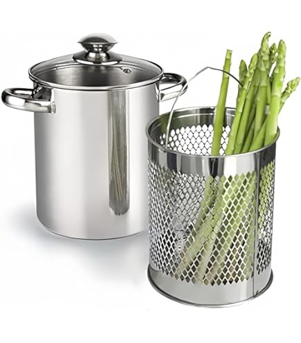 Pentola A Vapore Judge Per Asparagi - Acciaio Inox 18/10, 14 Cm, Argento