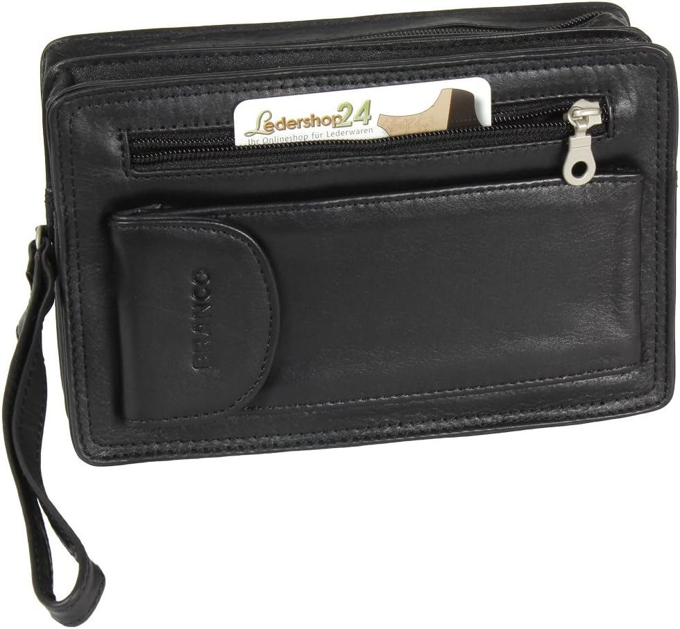 Branco Business Men's Wrist Bag Men's bag bag Leather black brown natural - very high-quality - various Colors