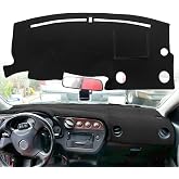 AKMOTOR Dash Cover Mat Custom Fit for Acura RSX (Black) K382 | w/ Light Sensor w/o Speaker, Dashboard Pad Carpet