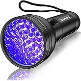 Vansky UV Light Stain Detector: 51 LED Black Light Finds Hidden Pet Urine | Stop Guessing - 395nm UV Flashlight Detects Invisible Dog &amp; Cat Urine Dry Stains &ndash; Resin Curing Bed Bug Scorpion Finder