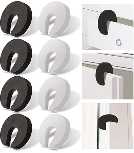 FOMIYES Doorstop Pinch Protection 3 Pcs Cotton Rope Door Straps Safety Doorstopper For Boys And Girls Pets Door Knob Accessory Random Color