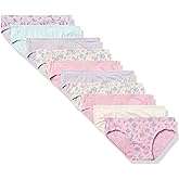 Hanes baby girls Toddler 10-pack Pure Comfort Underwear, Available in Brief and Hipster Panties, Hipster Assorted - 10 Pack, 2 3 US