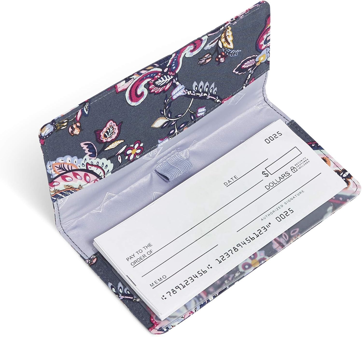 Vera Bradley Women's Signature Cotton Checkbook Cover, Floating Garden: Clothing