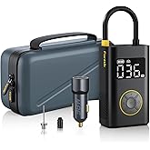 Fanttik X9 Pro Portable Tire Inflator for Compact Car, 1Min Fast Inflate Air Pump with Digital Tire Pressure Gauge, 150PSI Air Compressor for Car, Electric Bikes, Motorcycle, Ball, Deluxe Package