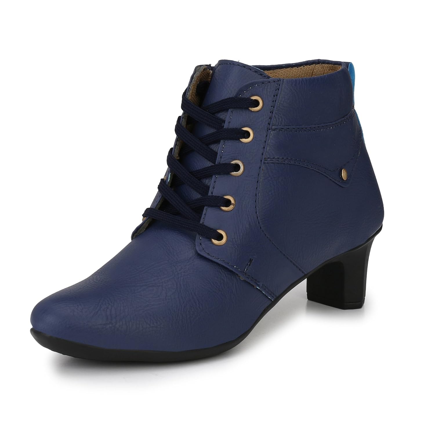 neso women's elegant point blue shearling boots