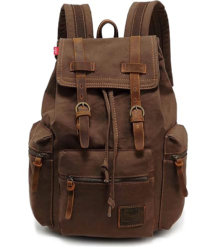 アメリカ製❗️CANVASBACK ヴィンテージ リュック Amazon.com: GEARONIC Vintage Canvas Backpack, Casual Daypack