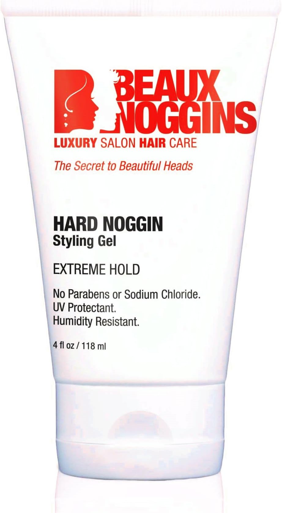 Hard Noggin HAIR GEL by BEAUX NOGGINS - Ultimate Extreme Holding Hair Styling Gel For Men, Women & Teens - Stays Where You Want It All Day Long Without Being Sticky Or Too Stiff - Humidity Buster!