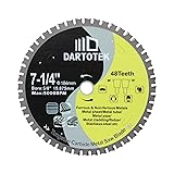 7-1/4"/184mm Metal Cutting Disc, DARTOTEK Circular