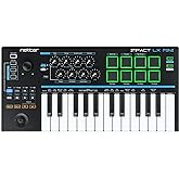 Nektar Impact LX Mini - USB MIDI Controller Keyboard with Nektar DAW Integration Black