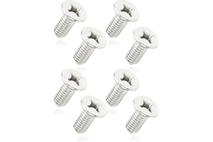 SUJADE YAKEFLY Rotor Screws,Screw Rotor Brake Disc Retaining 93600-06014-0H,Universal Fit Automotive Replacement Brake System Parts,Stainless Steel Retaining Screws for Front and Rear (8PCS)