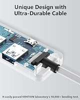 VENTION USB Hub 3.0 4 Port Slim 5Gbps Data Transfer Splitter Laptop Mac PS5 view 4