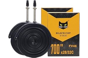 MAKELEN 2 Pcs 700x23C/25C 700x28C/32C Bike Tubes, 48mm FV Presta Valve, 700C Bike Tire Tube for Road Bike