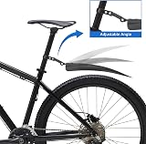 Hejo Universal Bike Mudguards Set 24-29 Inch Front Rear Black Reflective view 2