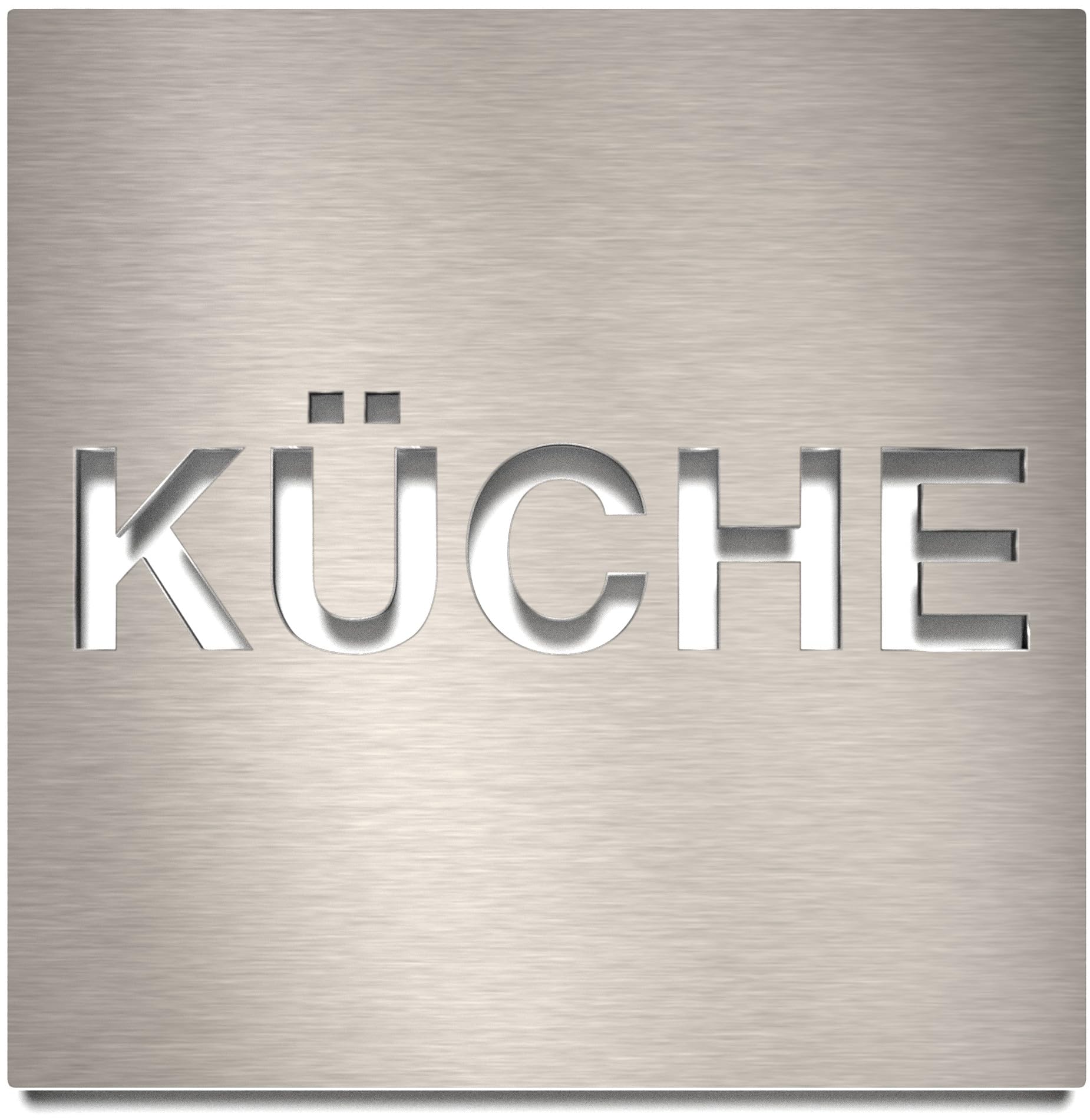 INOXSIGN H.64.E Stainless Steel Warehouse Sign Self-Adhesive and Easy Care