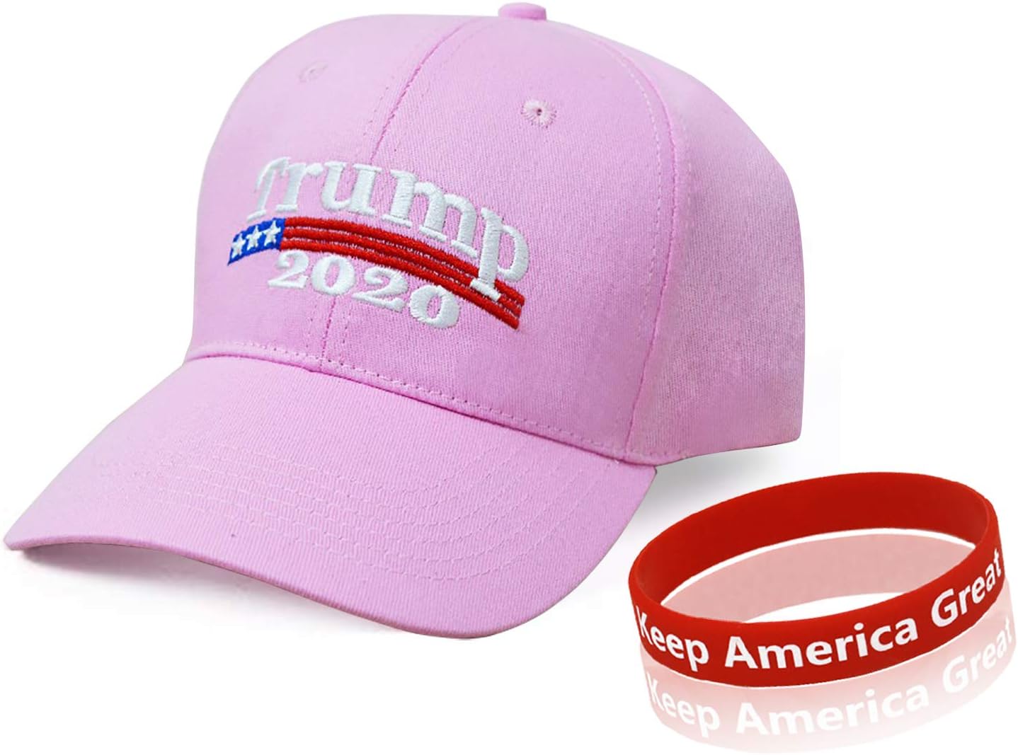 Sumyer Trump 2020 Hat, Donald Trump Hat Cap, Adjustable Baseball Hat and Wristband