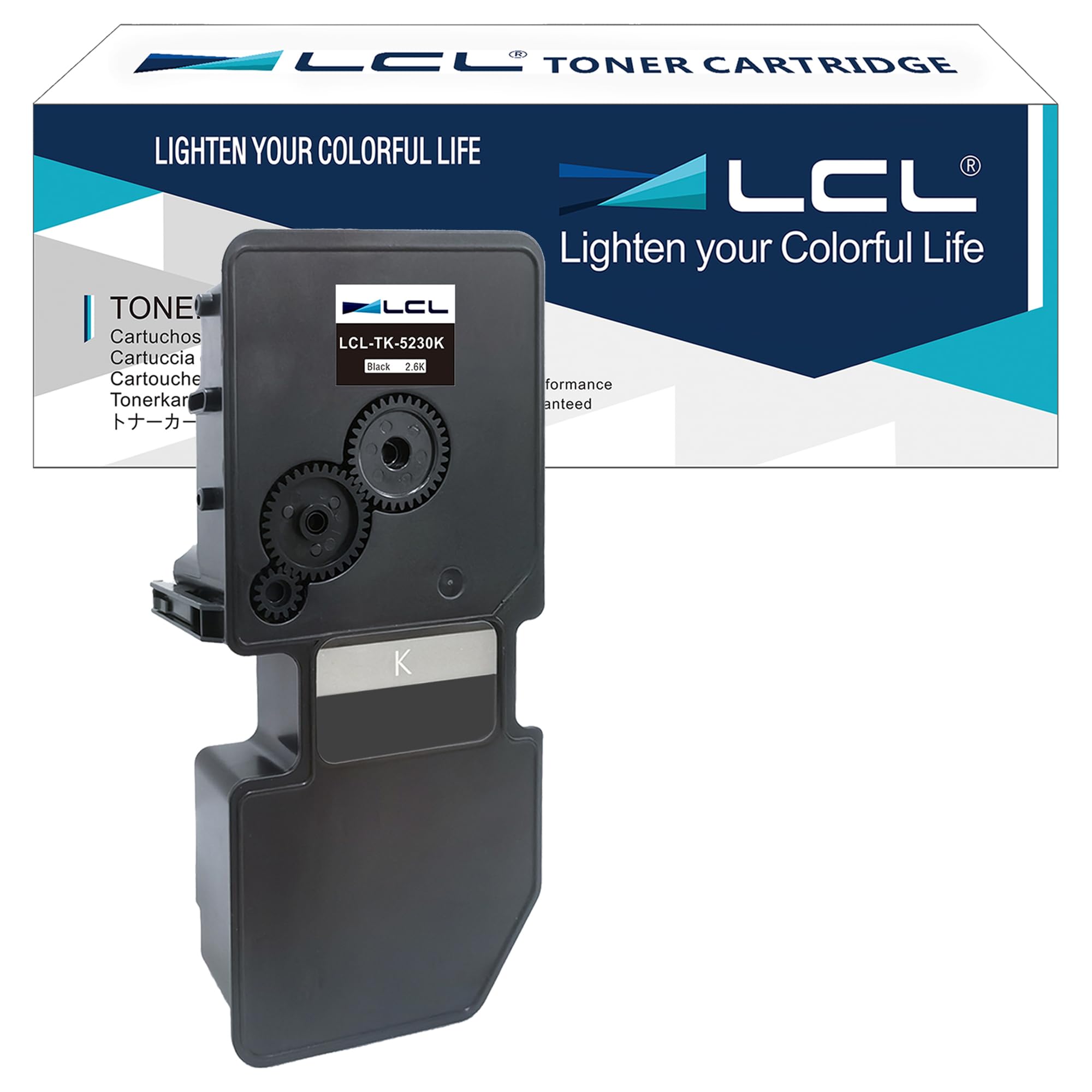 LCL TK-5230 TK5230 Black Toner Cartridge Replacement for Kyocera TK-5230 TK-5230K TK5230K Replacement for Kyocera Ecosys P5021 P5021cdn P5021cdw M5521 M5521cdn M5521cdw (1 Pack)