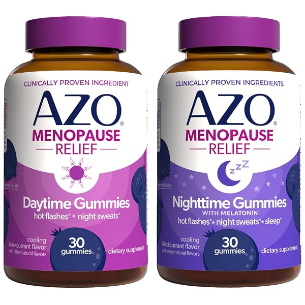 AZO MENOPAUSE RELIEF GUMMIES DAYTIME & NIGHTTIME BUNDLE...