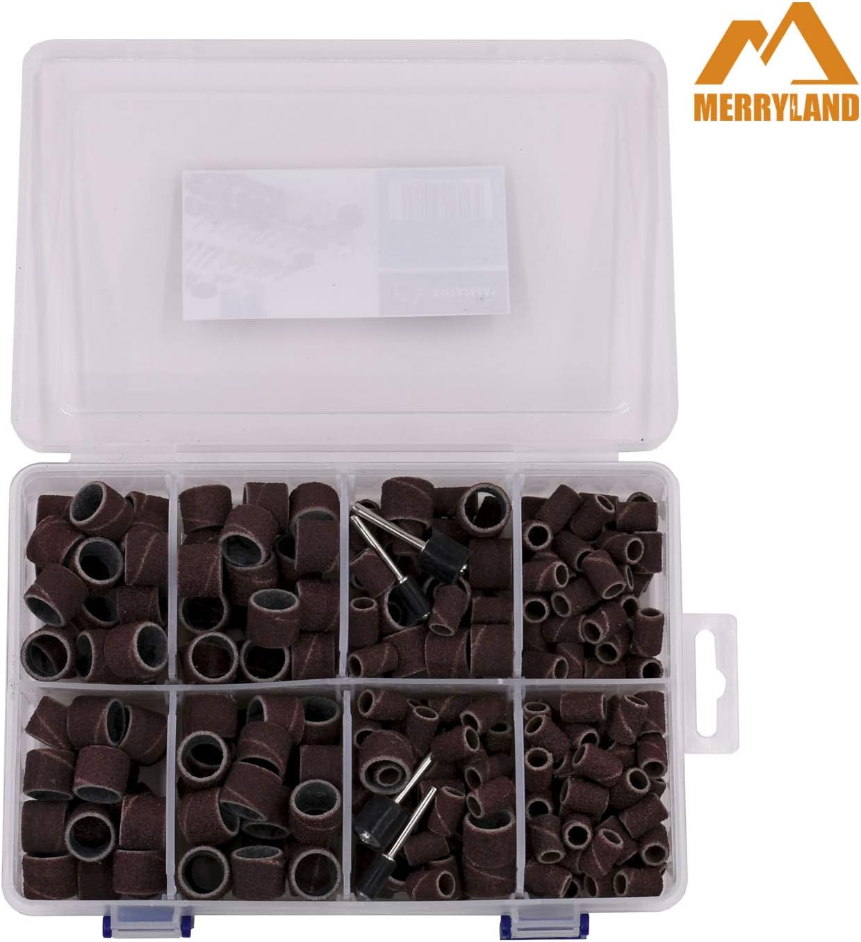 Merryland Mini Rotary Tool Accessory 284 Pcs Set 80# 120# Sanding Band for Electric Power Tool DIY
