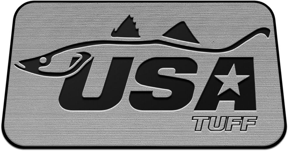 USATuff Deck ORCA Cooler Pad - Fits ORCA 75QT - Marine-Grade Mat/Anti-Slip/Dual-Layer in Gray/Black Snook - SeaDek