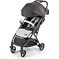 Summer Infant Ingenuity 3Dquickclose CS+ Compact Fold Stroller – Lightweight Stroller with Oversized Canopy, Extra-Large Storage and Compact Fold, Gray