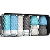 Lericttor Silicone Travel Bottles for Toiletries 8 Pack Travel Size Toiletries 3.4 oz 1.7 oz, Leakproof Squeeze Travel Size Containers Refillable Cosmetic Jars Set for Shampoo, Conditioner, Creams