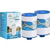 PWW50P3 SPA Filter Replacement for Unicel 6CH-940, FC-0359, 817-0050, 25252, 03FIL1400, 1 1/2" SAE Thread Screw in Filter, 2 Pack