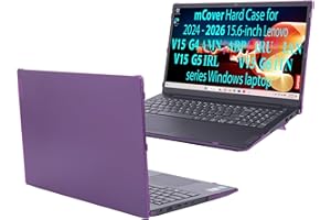 mCover Case ONLY Compatible for 2024-2026 15.6" Lenovo V15 G4 / G5 / G6 Series Windows Notebook PC(with 180° Hinge, NOT Fitti