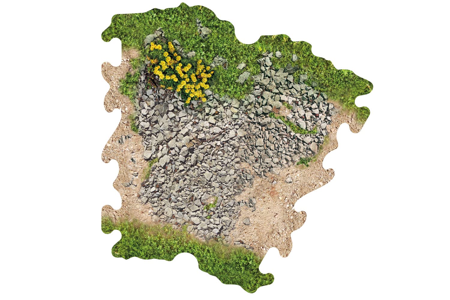 Toyswd CRAWLER PARK 3 X GRAVEL BEND FOR 1/24 RC CRAWLER PARK CIRCUIT