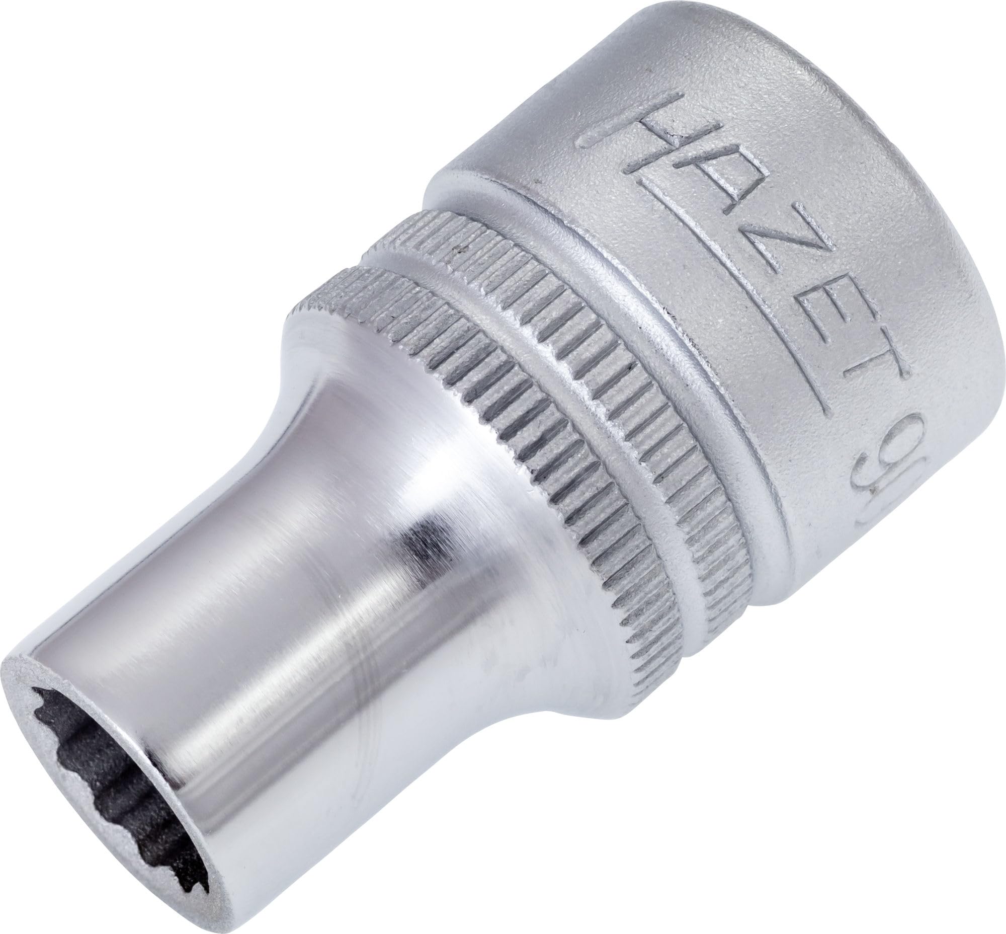 HAZET 900Z-9 38 mm 12-Point Traction Profile Socket - Chrome-Plated/Polished