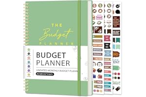 MEDOLOVE Budget Planner Account Book Monthly Expense Tracker, Saving & Debt Tracker, Monthly Budget Review 5.5" x 8.5", Control Your Money to Manage Your Finances