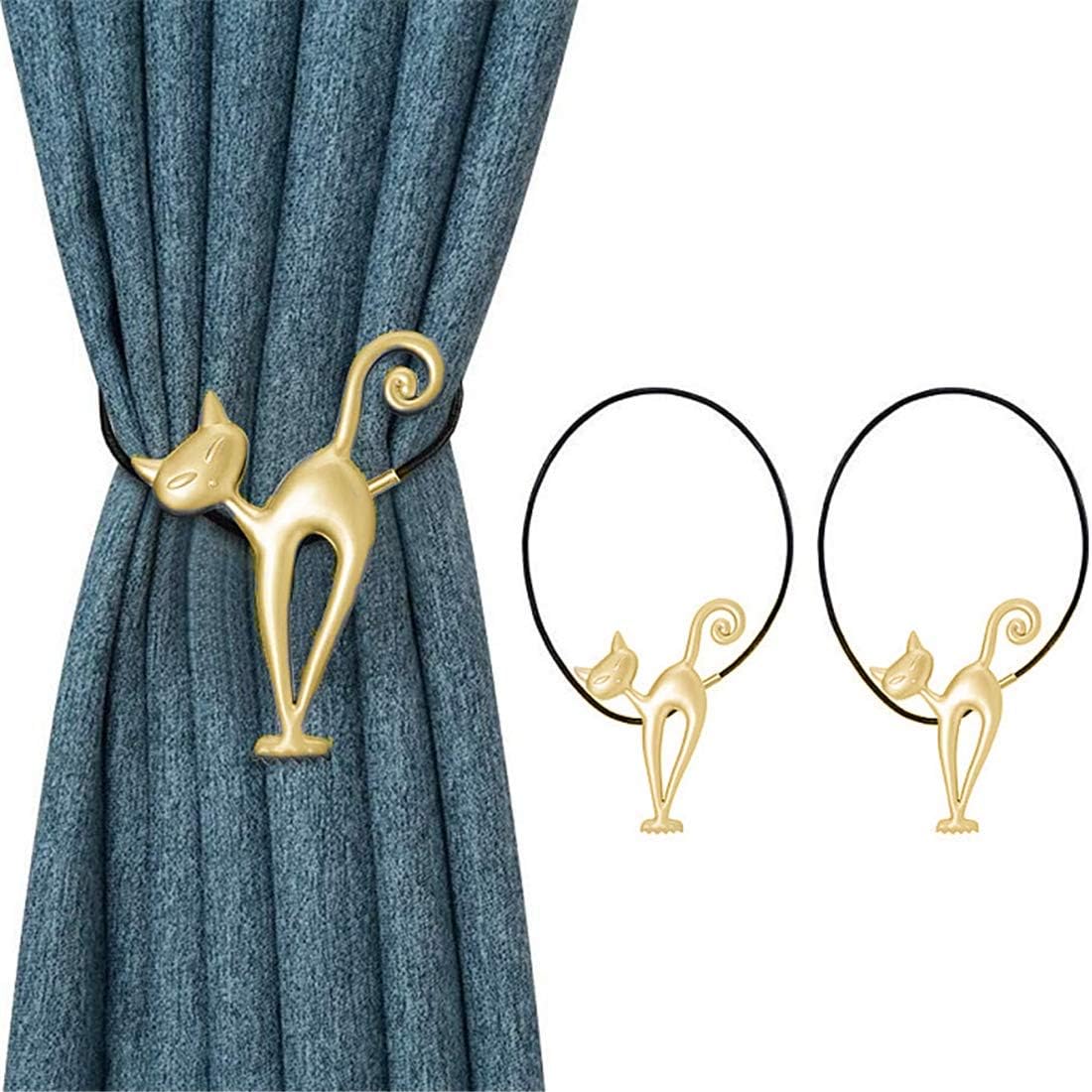 Embrasses De Rideau Creatives En Metal Pour Rideaux Motif Chat Decoration De La Maison Accessoires Pour Rideaux Et Stores Atahari Com