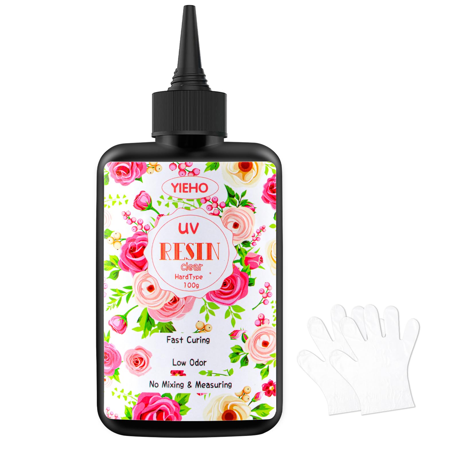 YIEHO UV Resin 100g,Upgraded Crystal Clear Hard UV Curing Epoxy Resin Starter Supplies for Jewellery Making, DIY Craft Supplies — image 1