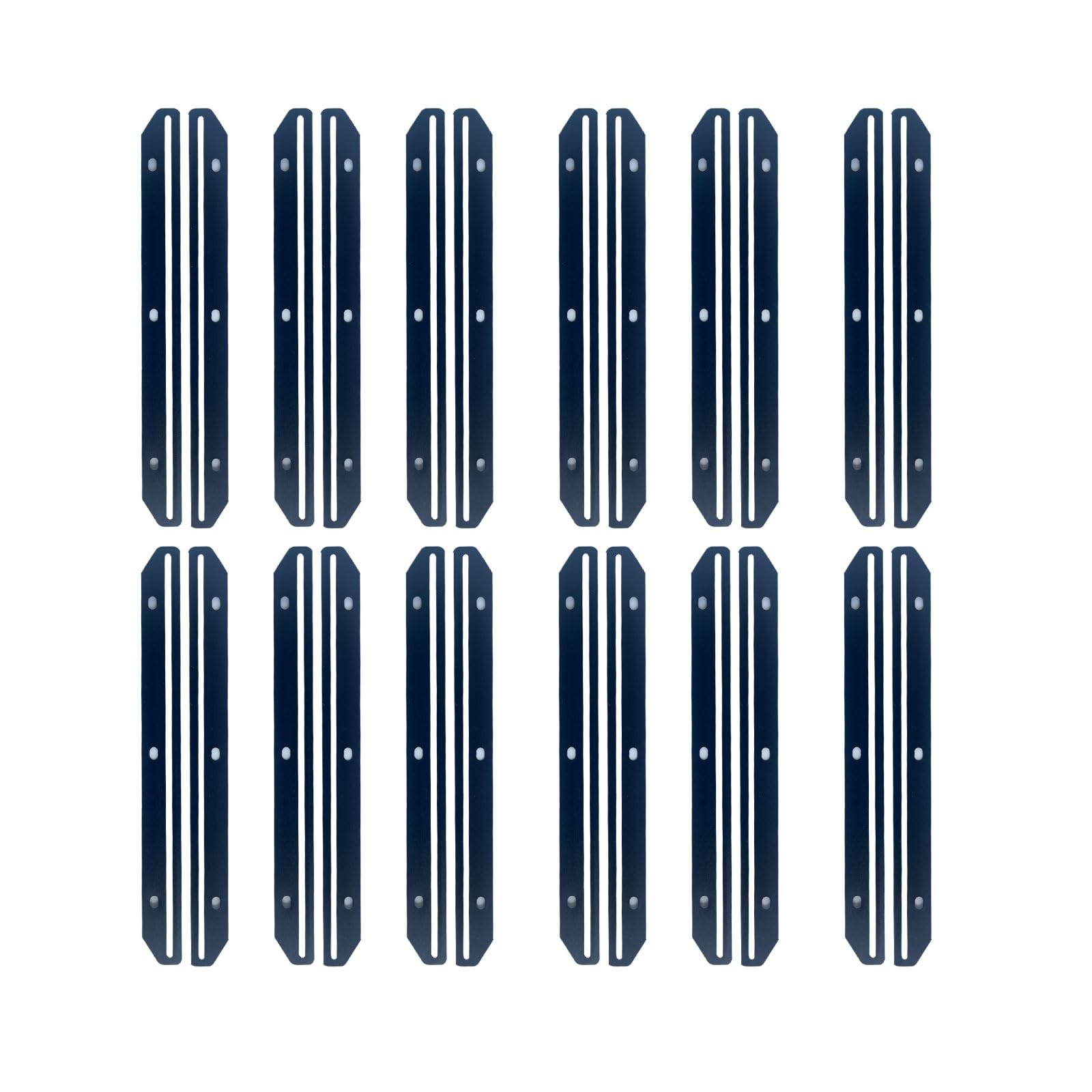 Photo 1 of 24Pcs Magazine Holder For Binder, 3 Hole Punched?Magazine Organizer, 3 Ring Binder Insert Strips, Organizer, Storage, Black