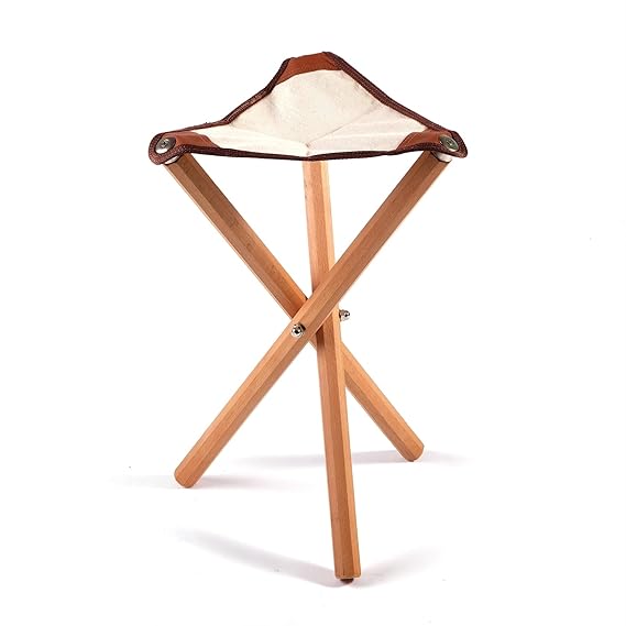 BK BILDERRAHMEN KOLMER KÜNSTLER MALHOCKER Fred | 50 cm, Holz, braun | Stuhl, Klappstuhl