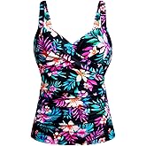 Women's Underwire Tankini Top Only - Tummy Control Bathing Suit Top No Bottom 2025
