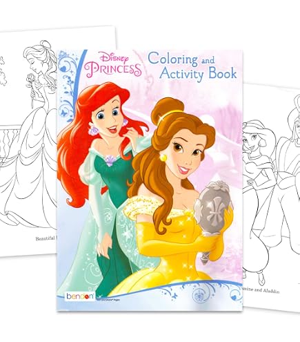 Amazon.com: Disney Princess 48-Page Coloring & Activity Book with