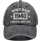 Vintage 1944 1943 1942 1941 1940 1939 1938 1937 1936 1935 Limited Edition Adjustable Embroidered Baseball Cap