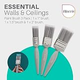 Harris Essential Paint Brush Pack 3pk 1" 1.5" 2" Synthetic Filament Walls view 3