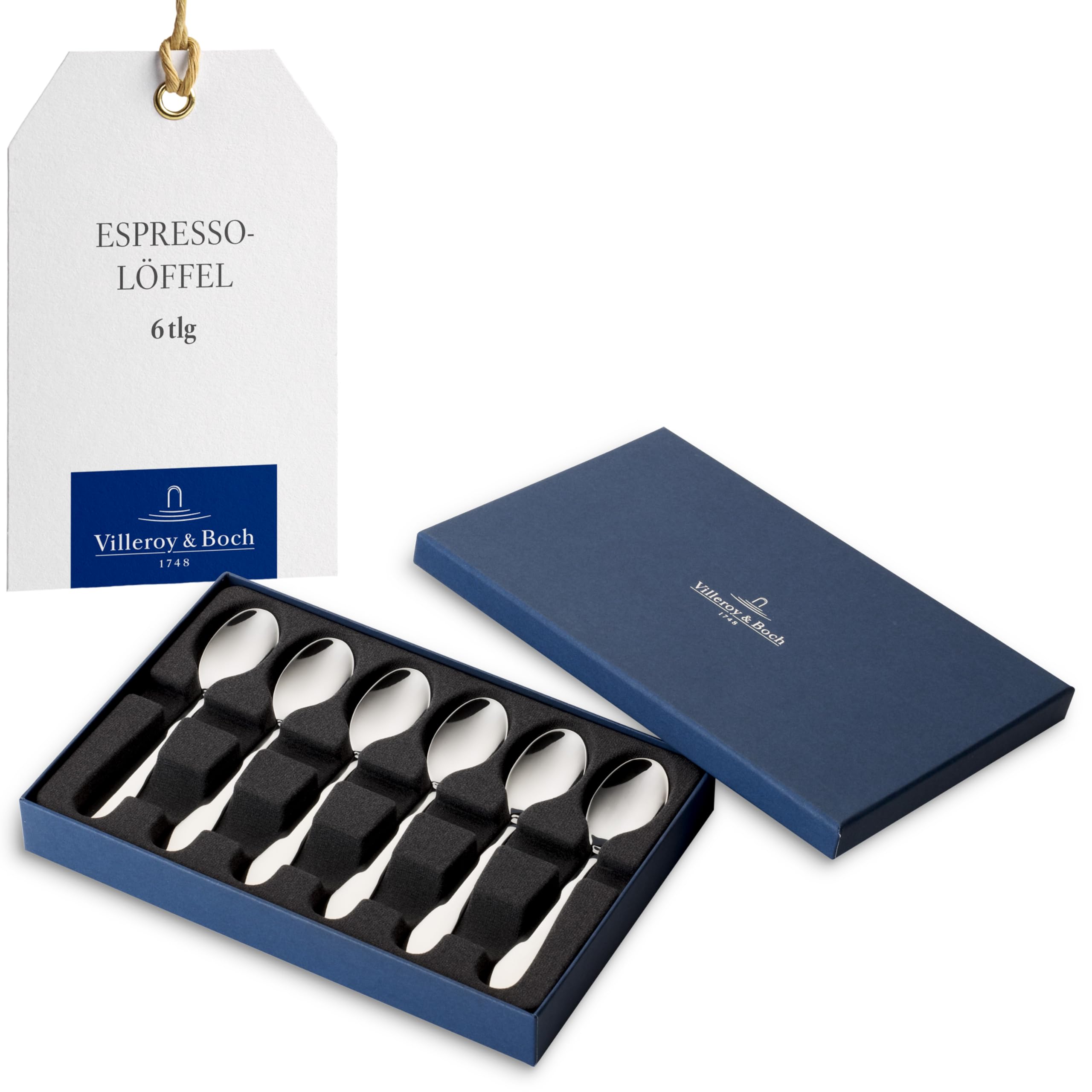 Villeroy & Boch Oscar Espresso Spoons 12 cm Pack of 6