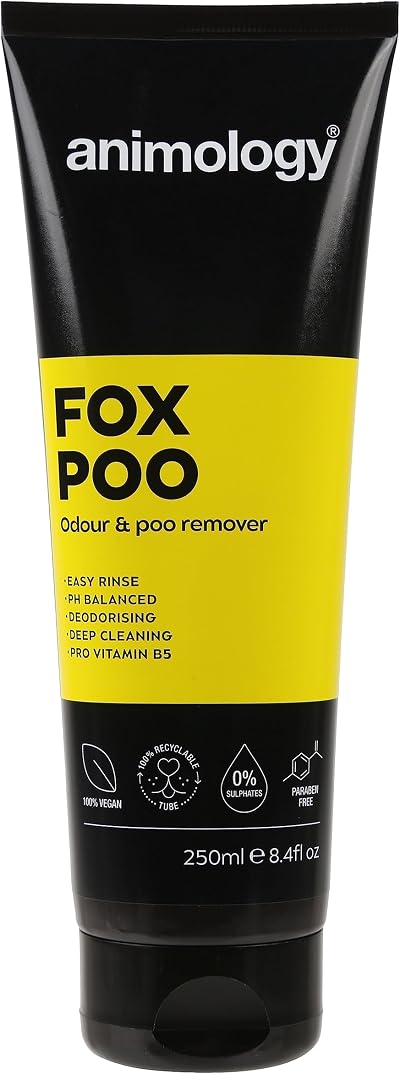 Animology Fox Poo Deodorising Dog Shampoo 250ml Brand New