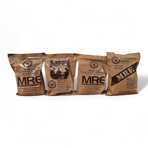MRE 4 Pack | Military-Style Emergency Food Supply | 2,000+ Calories per ...